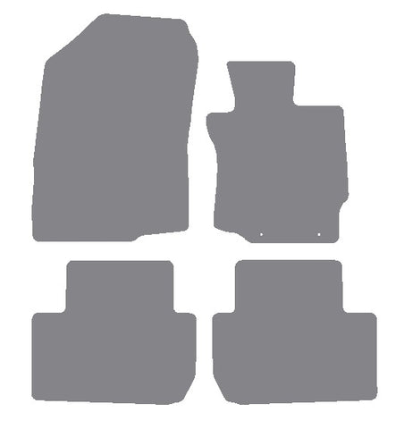 Mitsubishi Outlander Automatic 2012 onwards Grey Premium Carpet Tailored Car Mats NV HITECH