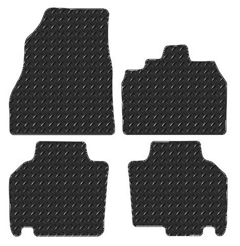 Mercedes Citan 2013-2021 Chequered Rubber Tailored Van Mats HITECH