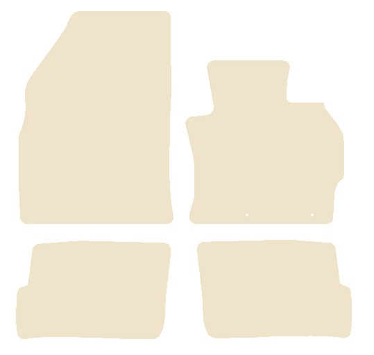 Mitsubishi Mirage 2013 onwards Beige Luxury Velour Tailored Car Mats NV HITECH