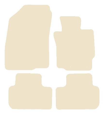 Mitsubishi ASX Automatic 2010 onwards Beige Luxury Velour Tailored Car Mats NV HITECH