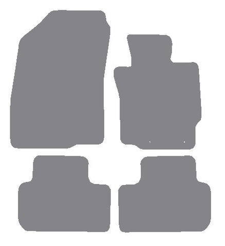Mitsubishi ASX Automatic 2010 onwards Grey Premium Carpet Tailored Car Mats NV HITECH