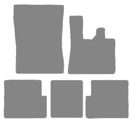 Mercedes G Class (W463) without CupHolder 2008-2018 Grey Premium Carpet Tailored Car Mats NV HITECH