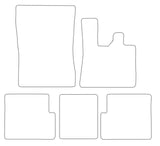 Mercedes G Class W463 Without Cupholder 2008-2018 Tailored VS TPE Rubber Car Mats
