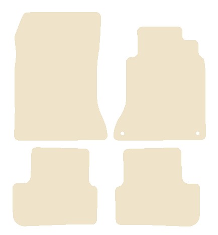 Mercedes CLA (C117) 2013-2019 Beige Luxury Velour Tailored Car Mats NV HITECH