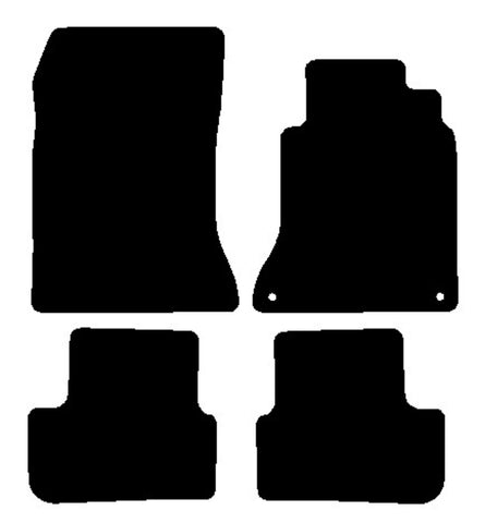 Mercedes CLA (C117) 2013-2019 Black Premium Carpet Tailored Car Mats NV HITECH