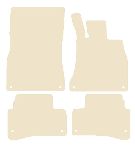Mercedes S Class (W222) Saloon SWB 2013-2020 Beige Luxury Velour Tailored Car Mats NV HITECH