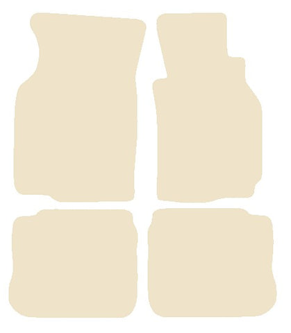 Mitsubishi Evo 4-5 1997-1999 Beige Luxury Velour Tailored Car Mats NV HITECH