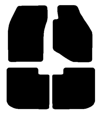 Mitsubishi Evo 1-2-3 1992-1996 Black Tailored Carpet Car Mats NV HITECH