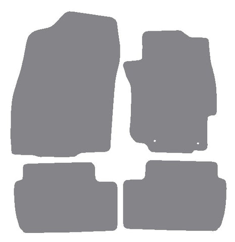 Mitsubishi Evo 10 SST Automatic 2007-2016 Grey Premium Carpet Tailored Car Mats NV HITECH