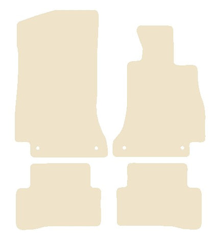 Mercedes C Class (W205)  Saloon / Estate 2015-2021 Beige Luxury Velour Tailored Car Mats NV HITECH