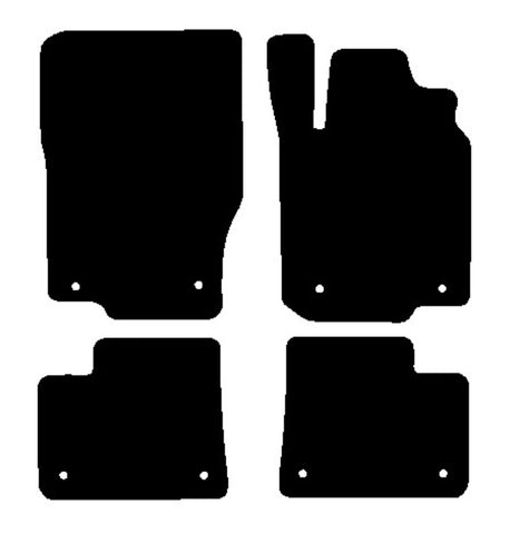 Mercedes M Class (W166) 2012-2015 Black Luxury Velour Tailored Car Mats NV HITECH