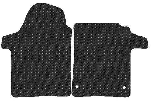 Mercedes Vito Van 2014 onwards Chequered Rubber Tailored Van Mats HITECH