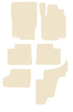 Mercedes GL Class (X166) 2013 onwards Beige Luxury Velour Tailored Car Mats NV HITECH