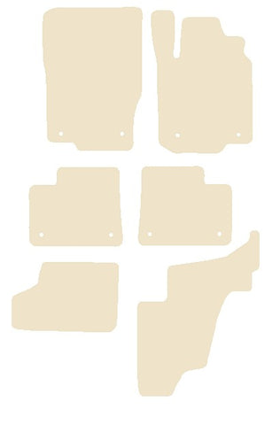 Mercedes GL Class (X166) 2013 onwards Beige Luxury Velour Tailored Car Mats NV HITECH