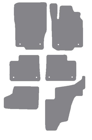 Mercedes GL Class (X166) 2013 onwards Grey Premium Carpet Tailored Car Mats NV HITECH