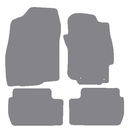 Mitsubishi Evo 10 Manual 2007-2016 Grey Premium Carpet Tailored Car Mats NV HITECH