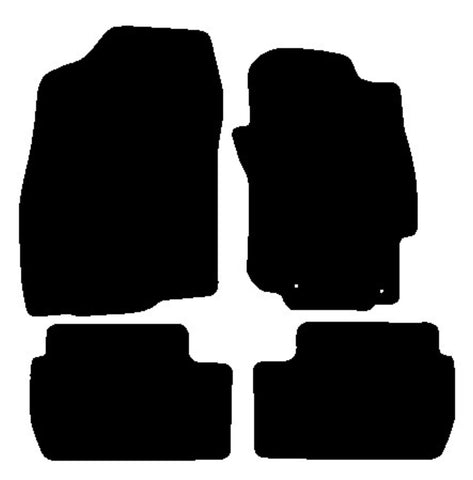 Mitsubishi Evo 10 Manual 2007-2016 Black Luxury Velour Tailored Car Mats NV HITECH