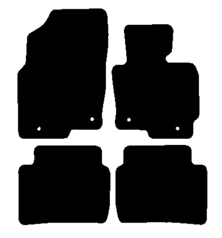 Mazda CX-5 2012-2017 Black Premium Carpet Tailored Car Mats NV HITECH