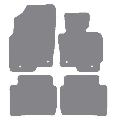 Mazda CX-5 2012-2017 Grey Premium Carpet Tailored Car Mats NV HITECH
