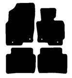 Mazda CX-5 2012-2017 Black Luxury Velour Tailored Car Mats NV HITECH