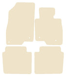 Mazda 6 Saloon 2013 onwards Beige Luxury Velour Tailored Car Mats NV HITECH