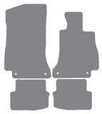 Mercedes C Class (W205) Coupe Automatic 2016-2021 Grey Premium Carpet Tailored Car Mats NV HITECH