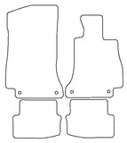 Mercedes C Class (W205) Coupe Automatic 2016-2021 Tailored VS Rubber Car Mats