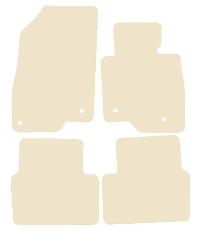 Mazda 3 2013-2018 Beige Luxury Velour Tailored Car Mats NV HITECH