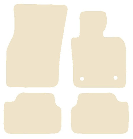 Mini Mk3 Hatchback 5dr F55 2014-2024 Beige Luxury Velour Tailored Car Mats NV HITECH