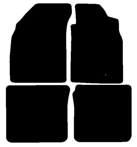 Mitsubishi Evo 9 2005-2006 Black Premium Carpet Tailored Car Mats NV HITECH