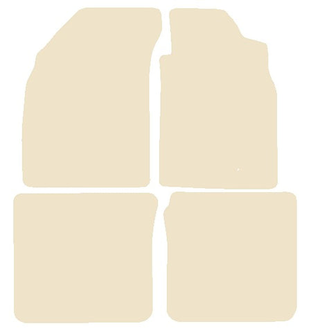 Mitsubishi Evo 9 2005-2006 Beige Luxury Velour Tailored Car Mats NV HITECH