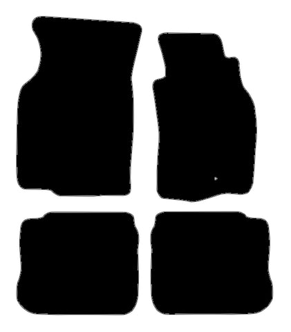 Mitsubishi Evo 6 1999-2001 Black Tailored Carpet Car Mats NV HITECH