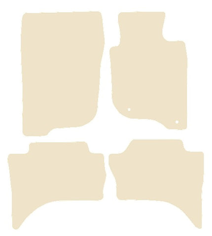 Mitsubishi L200 BARBARIAN 2015 onwards Beige Luxury Velour Tailored Car Mats NV HITECH
