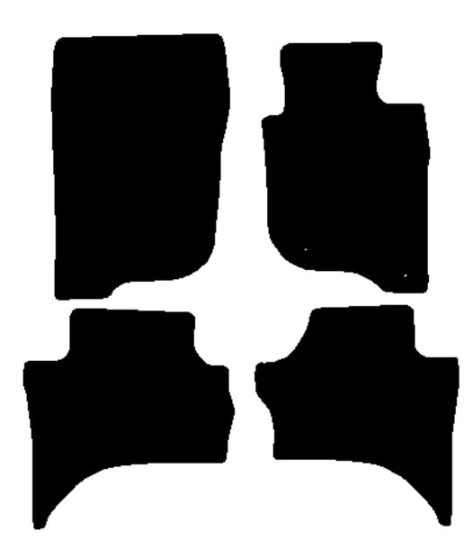 Mitsubishi L200 BARBARIAN 2015 onwards Black Tailored Carpet Car Mats NV HITECH