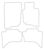 Mitsubishi L200 BARBARIAN 2015 onwards Tailored VS Rubber Car Mats