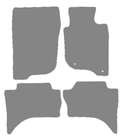 Mitsubishi L200 BARBARIAN 2015 onwards Grey Premium Carpet Tailored Car Mats NV HITECH