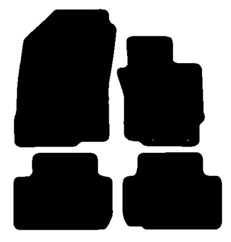 Mitsubishi Eclipse Cross Manual 2017 onwards Black Premium Carpet Tailored Car Mats NV HITECH