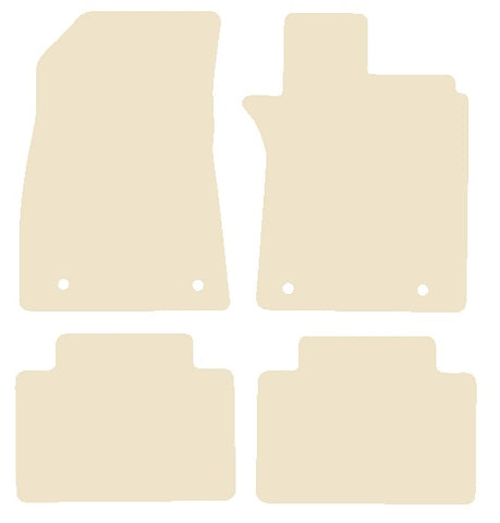 MG GS 2015 onwards Beige Luxury Velour Tailored Car Mats NV HITECH
