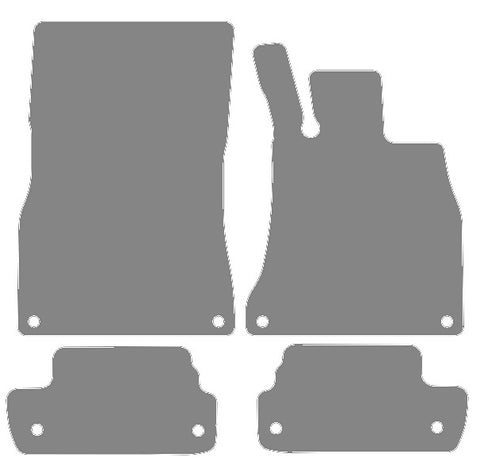 Mercedes S Class (C217) Coupe 2014 onwards Grey Premium Carpet Tailored Car Mats NV HITECH