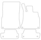 Mercedes S Class (C217) Coupe 2014 onwards Tailored VS Rubber Car Mats