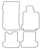 Mercedes C Class (W204) Coupe Manual 2011-2015 Tailored VS Rubber Car Mats