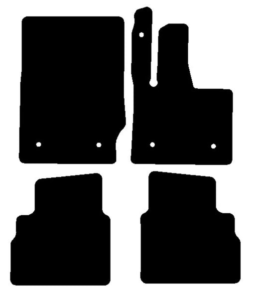 Mercedes G Class (W463) 2018 onwards Black Premium Carpet Tailored Car Mats NV HITECH