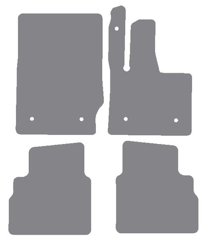 Mercedes G Class (W463) 2018 onwards Grey Premium Carpet Tailored Car Mats NV HITECH