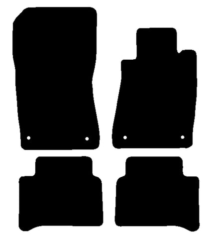 Mercedes E Class (W211) Sport 2002-2009 Black Tailored Carpet Car Mats NV HITECH