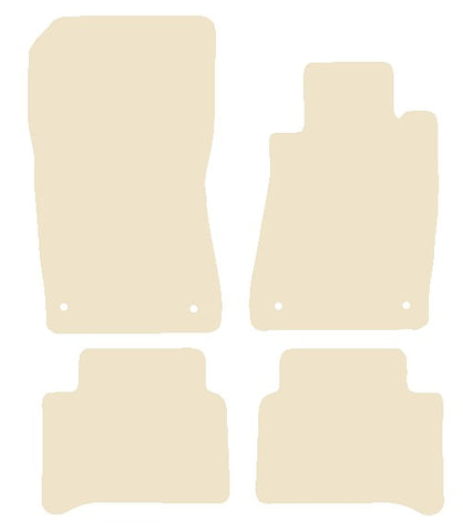 Mercedes E Class (W211) Sport 2002-2009 Beige Luxury Velour Tailored Car Mats NV HITECH