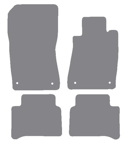 Mercedes E Class (W211) Sport 2002-2009 Grey Premium Carpet Tailored Car Mats NV HITECH