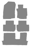 Mitsubishi Outlander Manual MPV 2012 onwards Grey Luxury Velour Tailored Carpet Car Mats NV HITECH