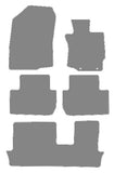 Mitsubishi Outlander Automatic MPV 2012 onwards Grey Premium Carpet Tailored Car Mats NV HITECH