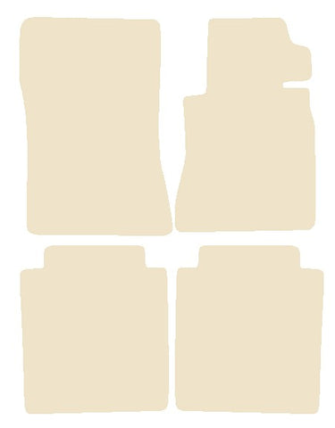 Mercedes S Class (W126) Saloon LWB 1982-1992 Beige Luxury Velour Tailored Car Mats NV HITECH