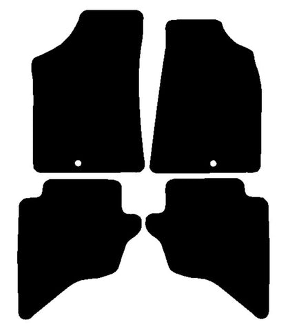 Mazda B-Series Pick Up 1998-2006 Black Luxury Velour Tailored Car Mats NV HITECH